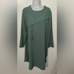 Chic Green Tunic Top for Women